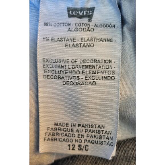 Levi's Jeans Womens Size 12 S/C Dark Blue Mid-Rise Skinny Denim Pants 26" Inseam - Picture 9 of 15